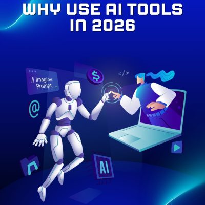 Blue Illustration AI Tools Work Carousel Instagram Post